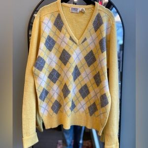 Ports International Vintage Argyle Sweater